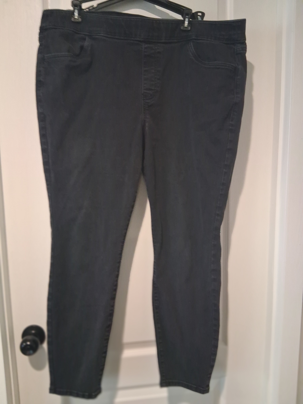 Sonoma Goods For Life Women’s Black Denim Skinny Jeans Plus Size 18W 5-Pocket